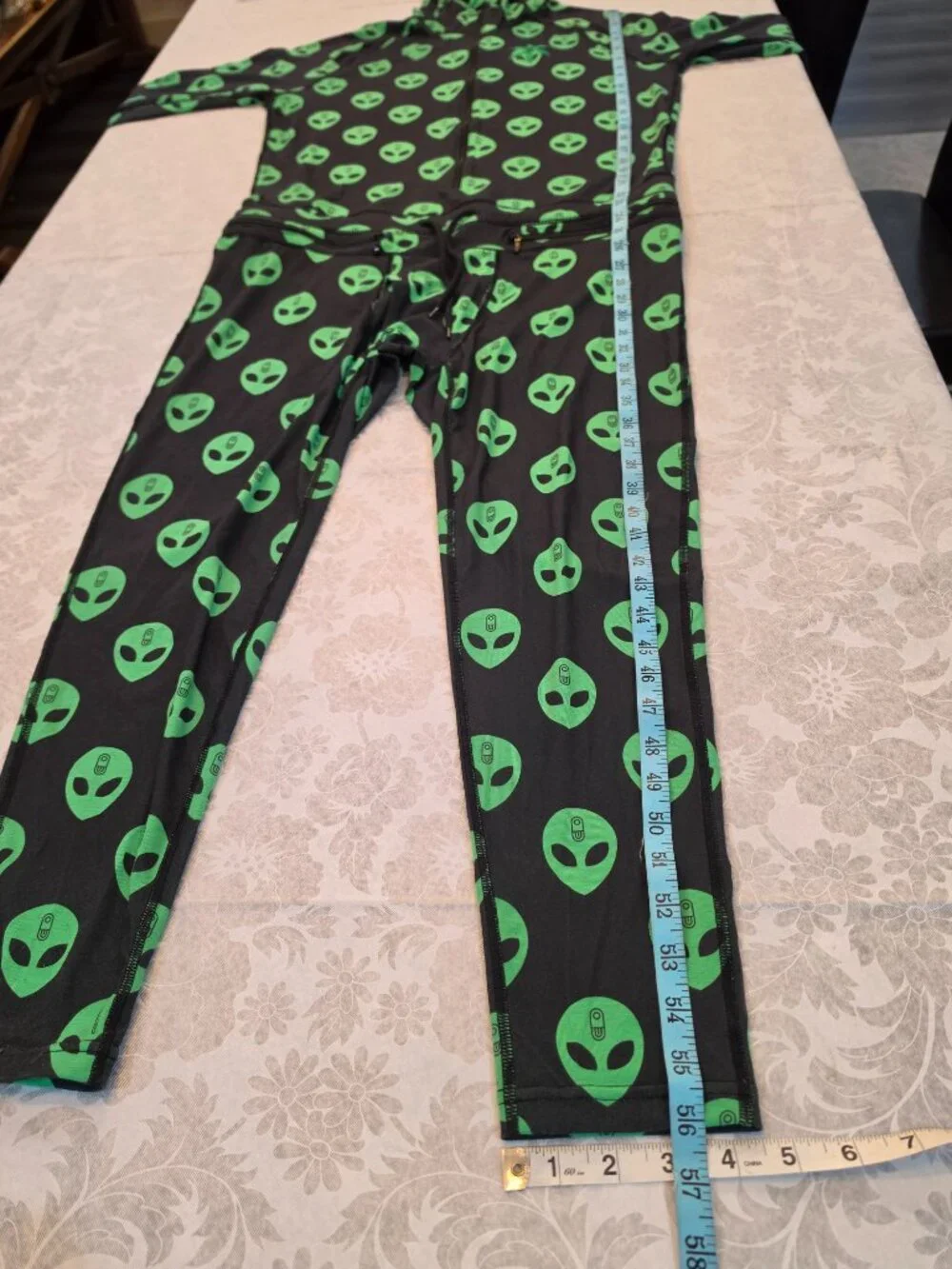 👽Airblaster Classic Ninja Suit Men’s Medium Alien Print One-Piece Base Layer 👽